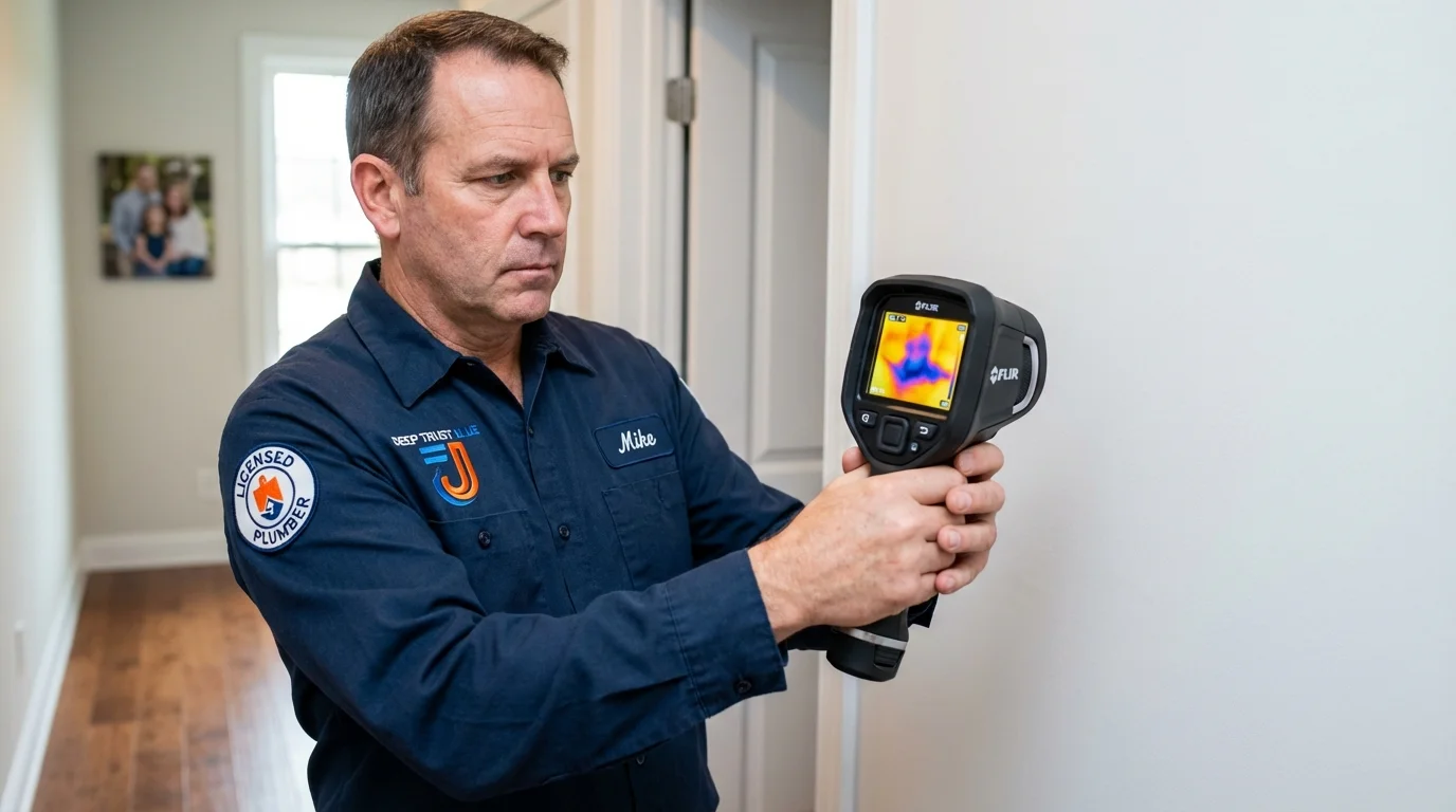 Thermal imaging leak detection by Johns Plumbing LLC in Towson